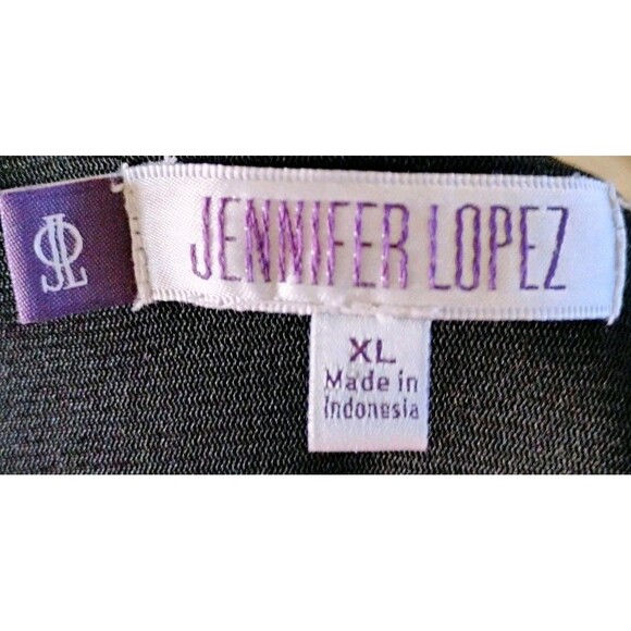 Jennifer Lopez Black Straight‎ Leg Stretch Jumpsuit Pockets Women’s XL - Picture 2 of 4